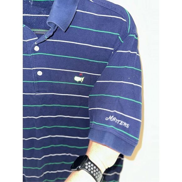 Masters Logo Golf Polo Shirt Augusta National Shop Golf Men's Size Medium Vintag - Picture 3 of 4